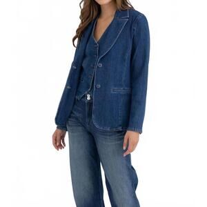 NEW LEVEL99 coco denim blazer in blue